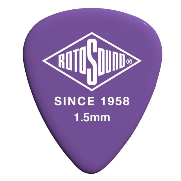 Rotosound Delrin Purple 1.5mm Guitar Picks (10 Pieces)