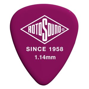 Rotosound Delrin Dark Pink 1.14mm Guitar Picks (10 Pieces)