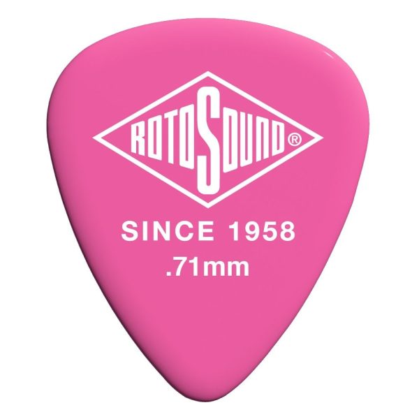 Rotosound Delrin Pink 0.71mm Guitar Picks (10 Pieces)