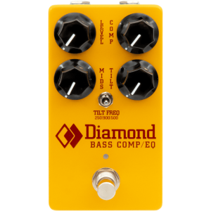 Diamond Bass Comp/EQ Optical Bass Compressor and Tilt EQ Guitar Effects Pedal