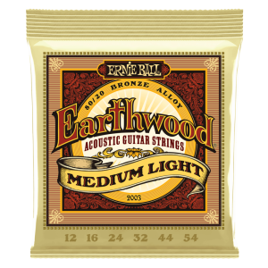 Ernie Ball Earthwood 80/20 Bronze Medium Light 12-54 Acoustic Guitar Strings