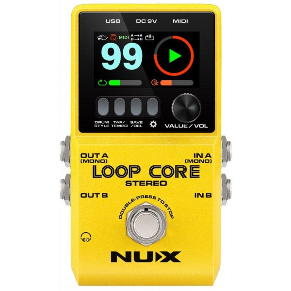 NUX Loop Core Stereo Looper Guitar Effects Pedal