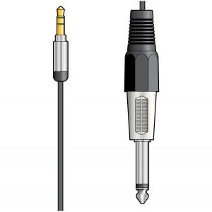 Chord Classic Audio Lead 3.5mm Stereo Jack to 6.3mm Mono Jack