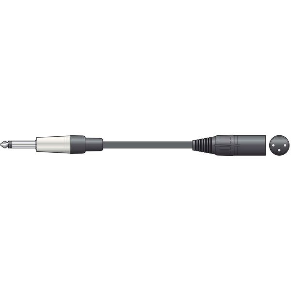 Chord Classic Audio Lead 6.3mm Mono Jack to XLR Male