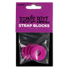 Ernie Ball Strap Blocks in Purple - Pack of 4