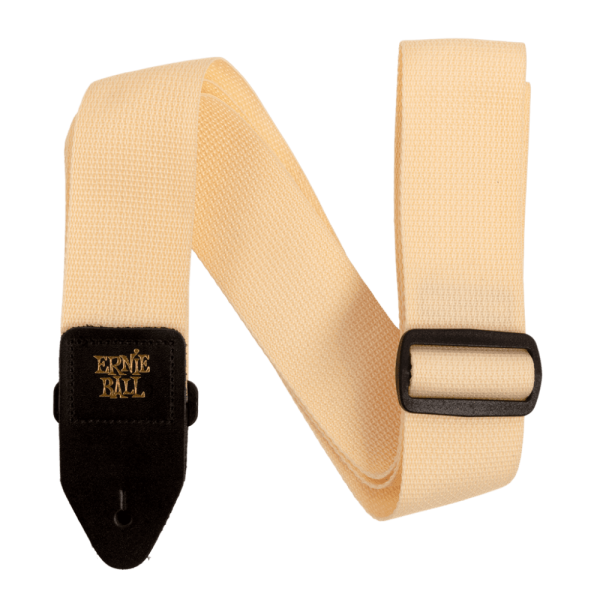 Ernie Ball Polypro Guitar Strap in Cream and Black