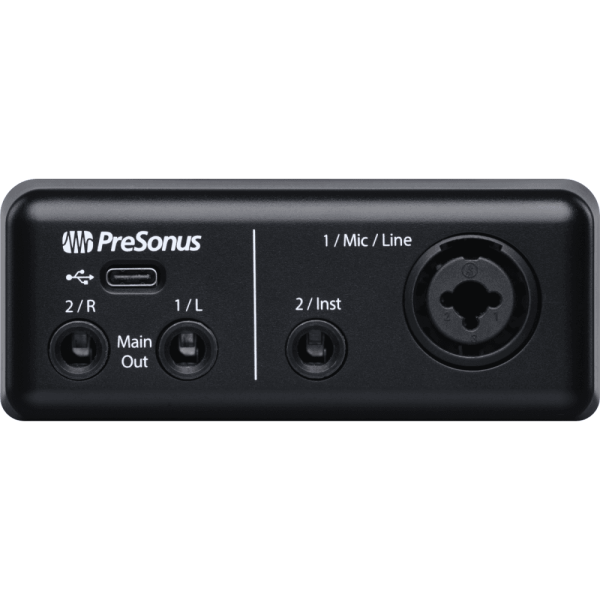 PreSonus AudioBox GO USB-C Bus Powered Audio Interface (Two In, Two Out)