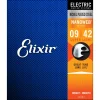 Elixir Nickel Plated Steel 09-42 Super Light Nanoweb Coating Electric Guitar Strings