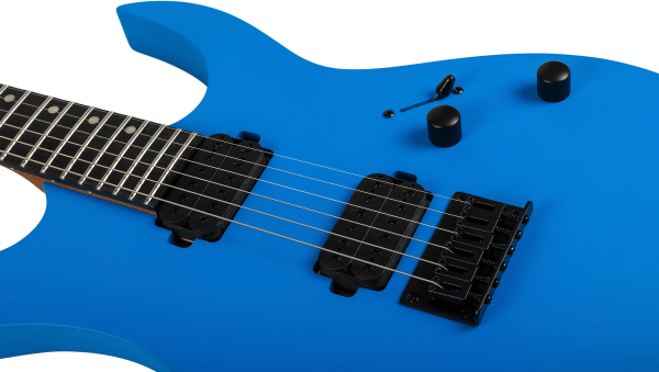 Spira S-400 Double-Cut HH Electric Guitar, Matte Blue