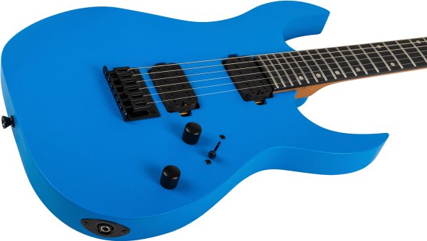 Spira S-400 Double-Cut HH Electric Guitar, Matte Blue