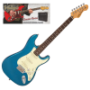 Vintage V60 Coaster Series Electric Guitar Pack, Candy Apple Blue