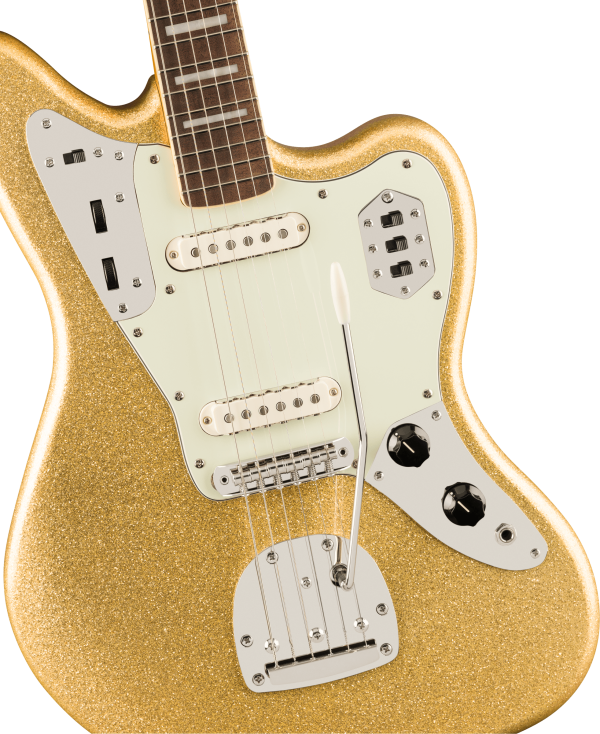 Squier Limited Edition Classic Vibe '70s Jaguar, Laurel Fingerboard, Gold Sparkle