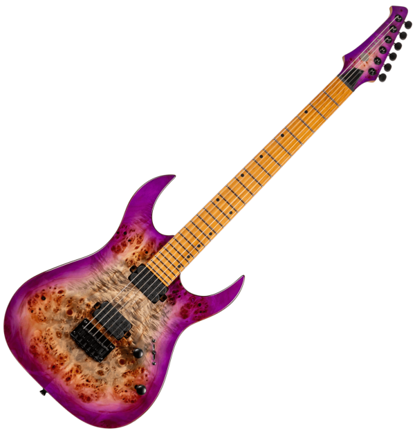 Spira S-450 Double-Cut HH Electric Guitar, Trans Purple