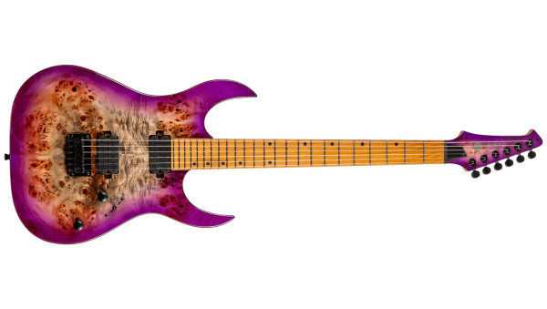 Spira S-450 Double-Cut HH Electric Guitar, Trans Purple