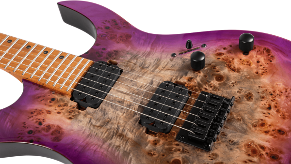 Spira S-450 Double-Cut HH Electric Guitar, Trans Purple