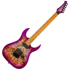 Spira S-450 Double-Cut HH Electric Guitar, Trans Purple