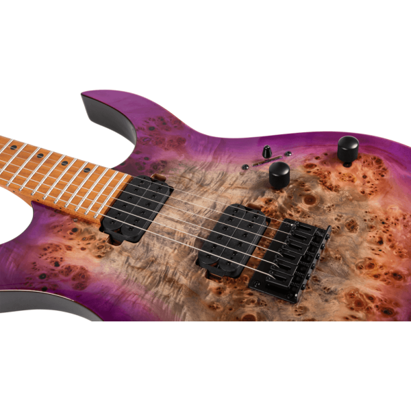 Spira S-450 Double-Cut HH Electric Guitar, Trans Purple