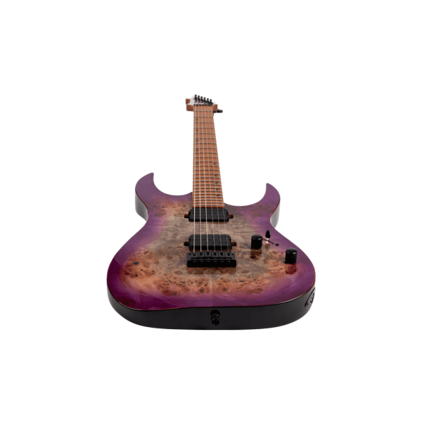 Spira S-450 Double-Cut HH Electric Guitar, Trans Purple