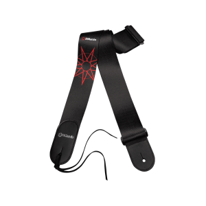 DiMarzio Jim Root #4 Signature Tab Guitar Strap, Black