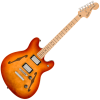 Squier Affinity Series Starcaster Deluxe, Maple Fingerboard, Sienna Sunburst