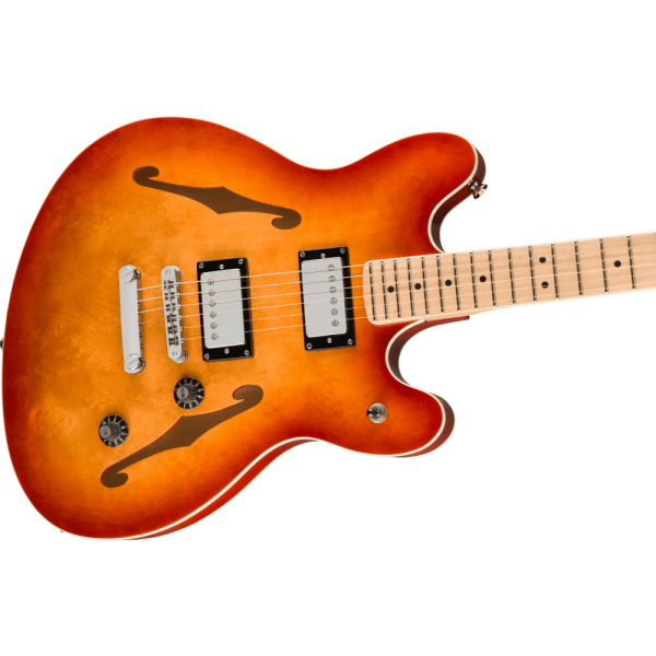 Squier Affinity Series Starcaster Deluxe, Maple Fingerboard, Sienna Sunburst