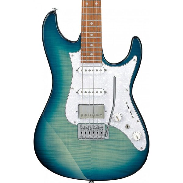 Ibanez AZ22S1F-TXB AZ Standard Series HSS, Transparent Turquoise Burst