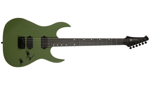 Spira S-400 Double Cut HH Electric Guitar, Matte Dark Green