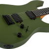 Spira S-400 Double Cut HH Electric Guitar, Matte Dark Green