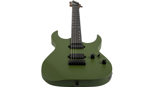 Spira S-400 Double Cut HH Electric Guitar, Matte Dark Green