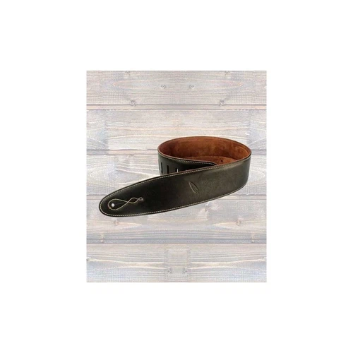 Leathergraft Pro Deluxe Leather Guitar Strap, Rust