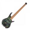 Cort Artisan Space 5 Headless Bass Guitar, Star Dust Green