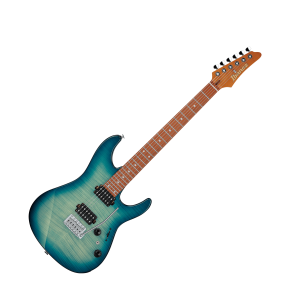 Ibanez AZ24S1F-VLS AZ Standard Series HH, Transparent Turquoise Burst
