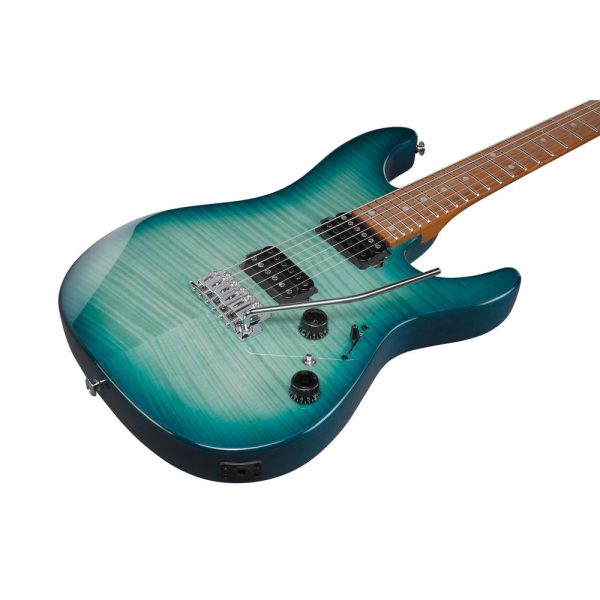 Ibanez AZ24S1F-VLS AZ Standard Series HH, Transparent Turquoise Burst