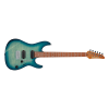 Ibanez AZ24S1F-VLS AZ Standard Series HH, Transparent Turquoise Burst