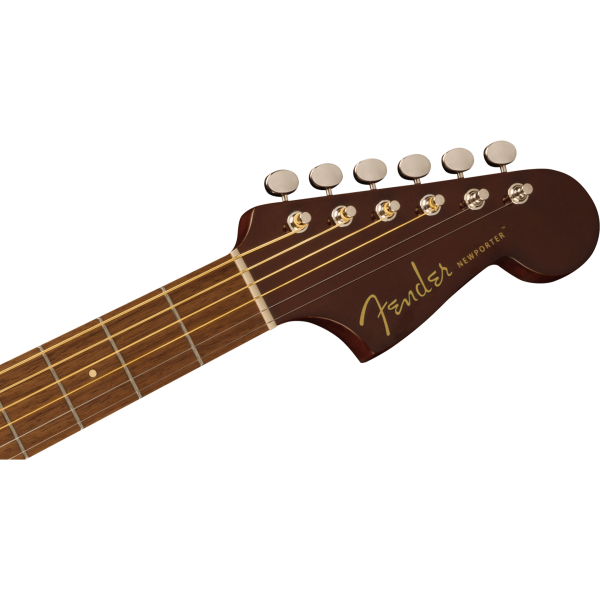 Fender Newporter Player Solid Top Electro-Acoustic Guitar, Sunburst