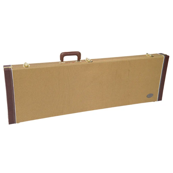 Vintage VDX09 Deluxe Bass Guitar Hard Case, Tweed