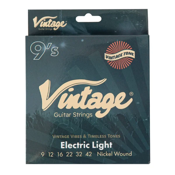 Vintage VSE0942 Nickel-Plated Steel Electric Guitar Strings, 9-42