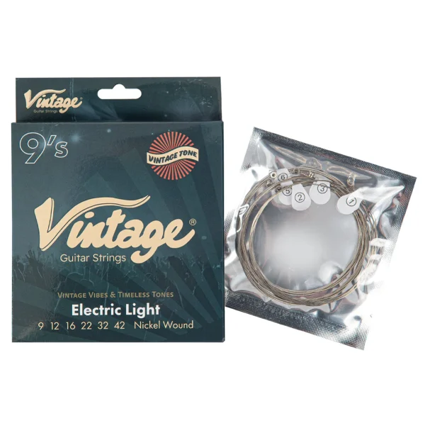 Vintage VSE0942 Nickel-Plated Steel Electric Guitar Strings, 9-42