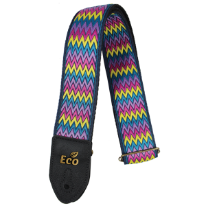 Ecostrap Ecofiesta Vegan 2" Guitar Strap, Blue