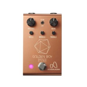 Jackson Audio Limited Edition Golden Boy Mini Cream on Rose Gold Overdrive Guitar Effects Pedal
