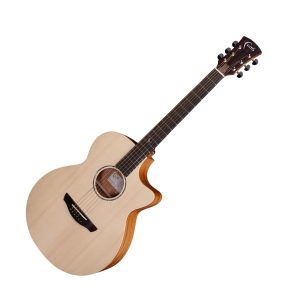 Faith FKV Naked Series Venus All-Solid Electro-Acoustic Guitar, Natural