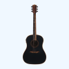 Bromo BAT9ME Tahoma Series Hillside Round-Shouldered Dreadnought Solid Top Electro-Acoustic Guitar, Black