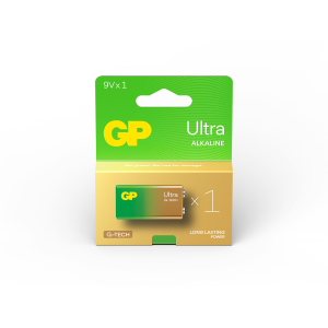 GP Ultra Alkaline Battery, 9V